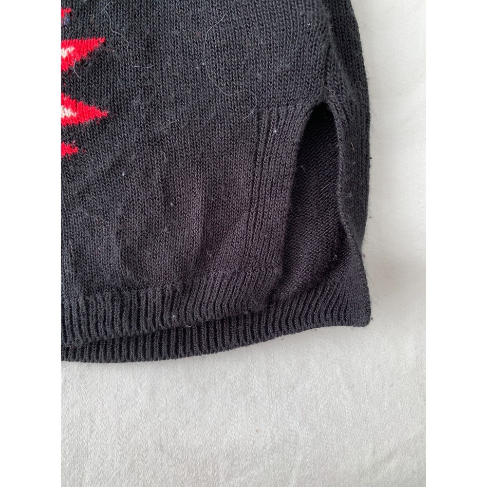 DAYDREAMER LA Southwestern Off Shoulder Knit Sweater‎ Black / Size M - Picture 7 of 15